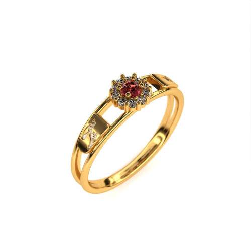 Anel de Formatura em Ouro 18k - Ballet - Aurora