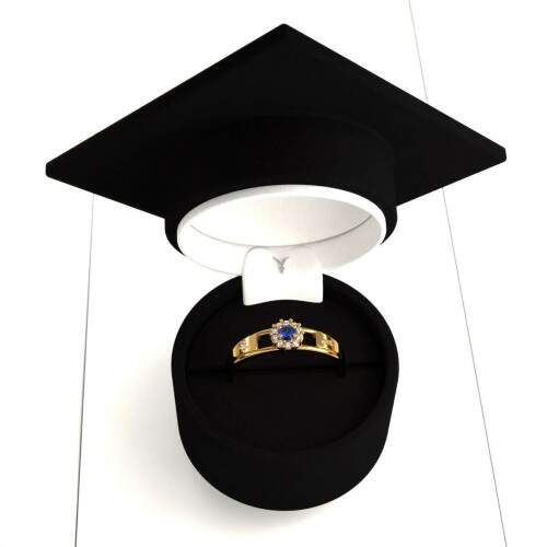 Anel de Formatura em Ouro 18k - Artes Plsticas - Aurora