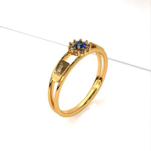 Anel de Formatura em Ouro 18k - Artes Plsticas - Aurora
