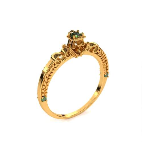 Anel de Formatura em Ouro 18k - Nutrio - Vitria