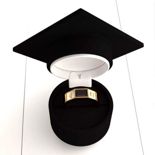 Anel de Formatura em Ouro 18k - Cincias Polticas - Atlas
