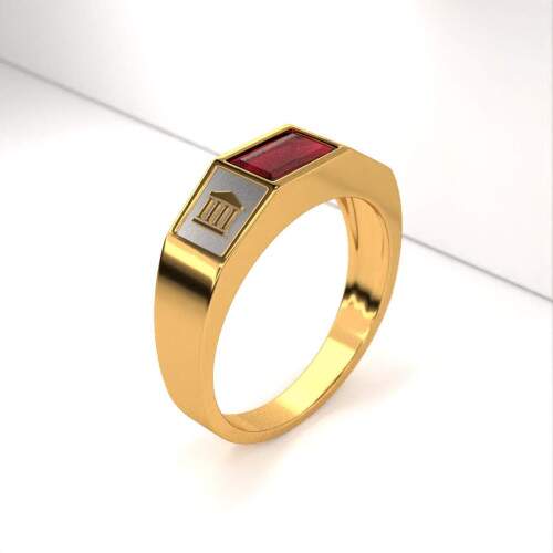 Anel de Formatura em Ouro 18k - Cincias Polticas - Atlas