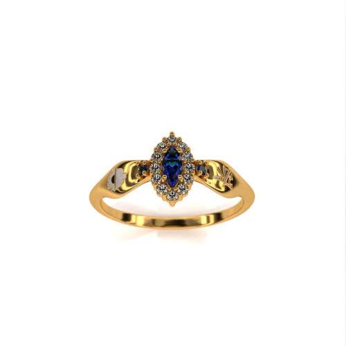 Anel de Formatura em Ouro 18k - Engenharia Civil - Triunfo