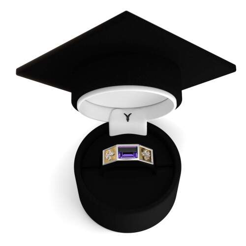 Anel de Formatura em Prata 925 - Letras - Atlas