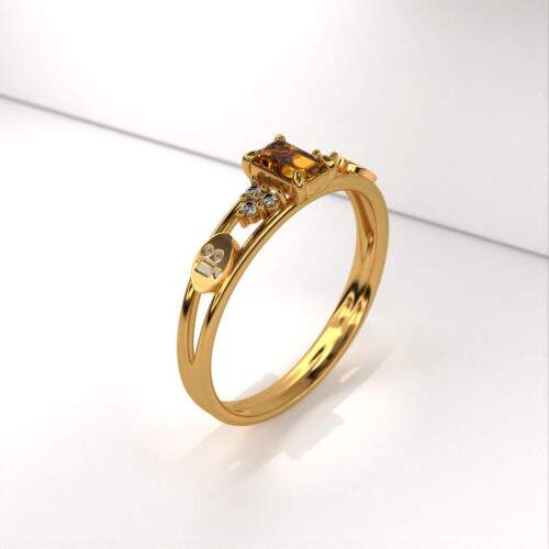 Anel de Formatura em Ouro 18k - Comunicao Social - Cinema - Octogonal