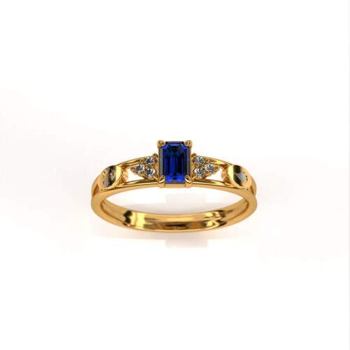 Anel de Formatura em Ouro 18k - Gesto Ambiental - Octogonal