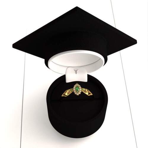 Anel de Formatura em Ouro 18k - Medicina - Triunfo