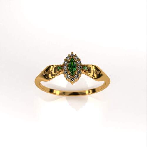 Anel de Formatura em Ouro 18k - Medicina - Triunfo