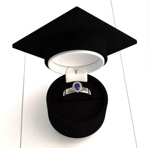 Anel de Formatura em Prata 925 - Geologia - Bella