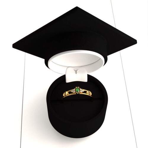 Anel de Formatura em Ouro 18k - Tcnico em Enfermagem - Navete