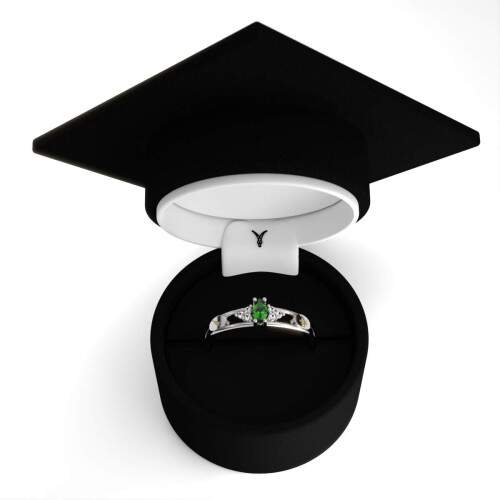 Anel de Formatura em Prata 925 - Tcnico de Enfermagem - Navete
