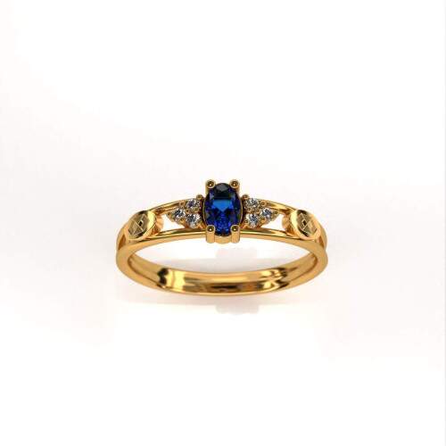 Anel de Formatura em Ouro 18k - Administrao - Oval