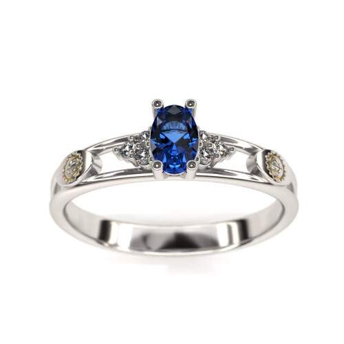 Anel de Formatura em Prata 925 - Engenharia Florestal - Oval