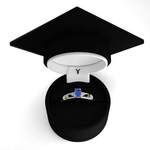 Anel de Formatura em Prata 925 - Filosofia - Octogonal