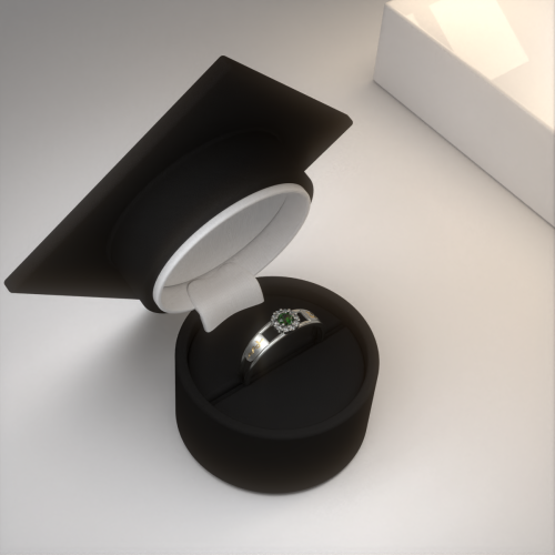 Anel de Formatura em Prata 925 - Prtese Dentria - Aurora