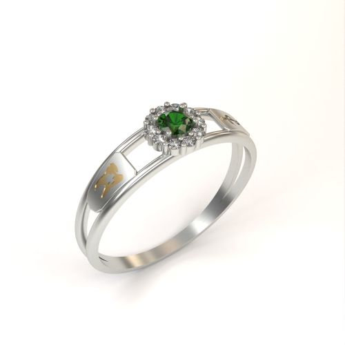 Anel de Formatura em Prata 925 - Prtese Dentria - Aurora