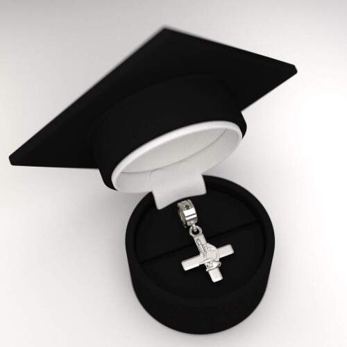 Berloque de Formatura em Prata 925 - Biomedicina