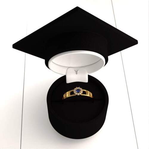 Anel de Formatura em Ouro 18k - Processos Gerenciais - Aurora