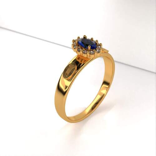 Anel de Formatura em Ouro 18k - Arquitetura - Bella