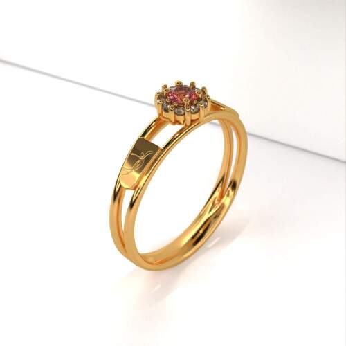 Anel de Formatura em Ouro 18k - Comunicao em Artes do Corpo - Aurora
