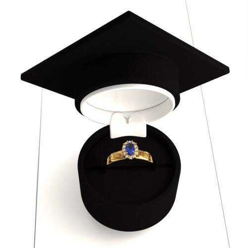 Anel de Formatura em Ouro 18k - Cincia da Computao - Bella