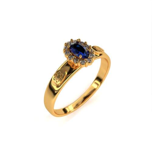 Anel de Formatura em Ouro 18k - Cincia da Computao - Bella