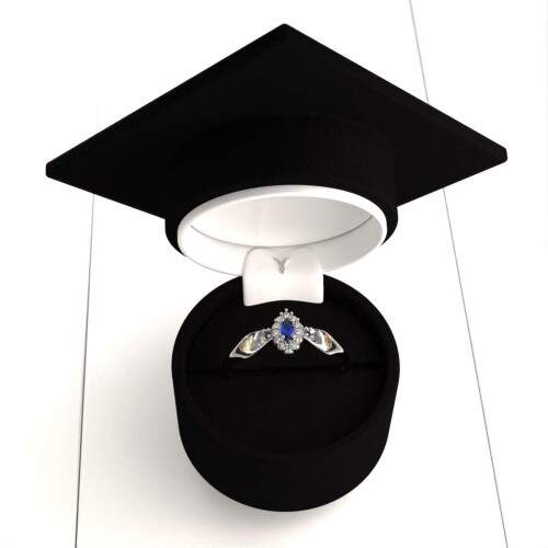 Anel de Formatura em Prata 925 - Comrcio Exterior - Triunfo