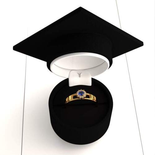 Anel de Formatura em Ouro 18k - Gesto Fiscal e Tributria - Aurora