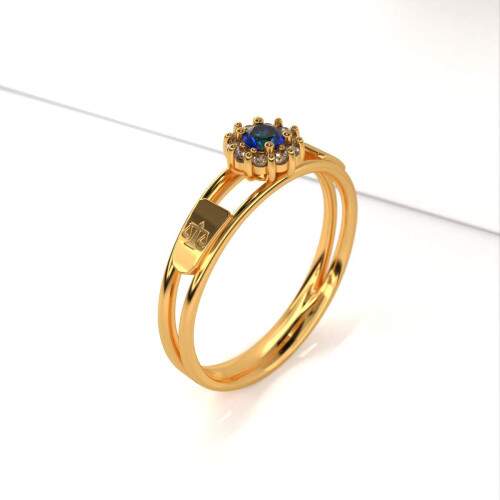 Anel de Formatura em Ouro 18k - Gesto Fiscal e Tributria - Aurora