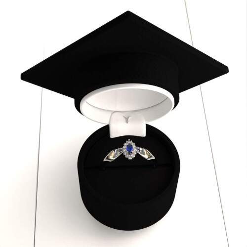 Anel de Formatura em Prata 925 - Engenharia Biomdica - Triunfo