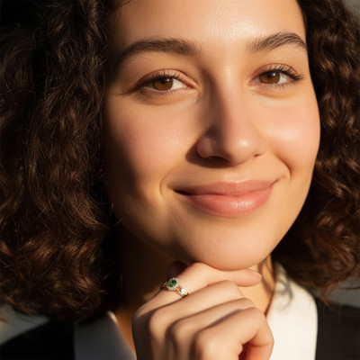 Anel de Formatura em Prata 925 - Cabeleireira - Bella