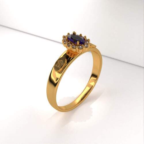 Anel de Formatura em Ouro 18k - Letras