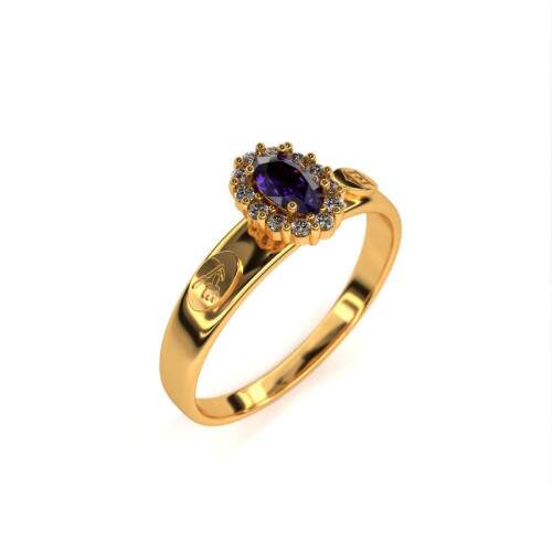Anel de Formatura em Ouro 18k - Letras