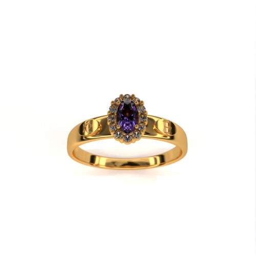 Anel de Formatura em Ouro 18k - Biblioteconomia - Bella