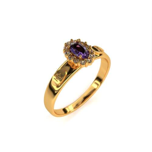 Anel de Formatura em Ouro 18k - Biblioteconomia - Bella