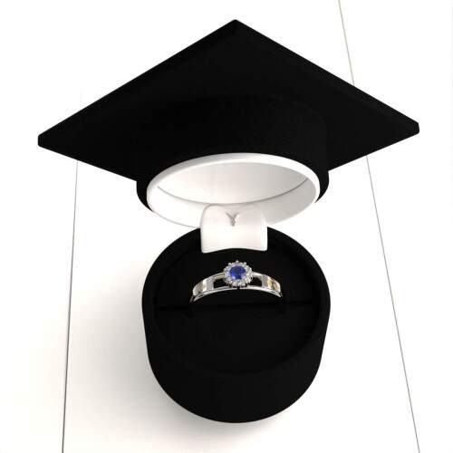 Anel de Formatura em Prata 925 - Gesto Financeira - Aurora