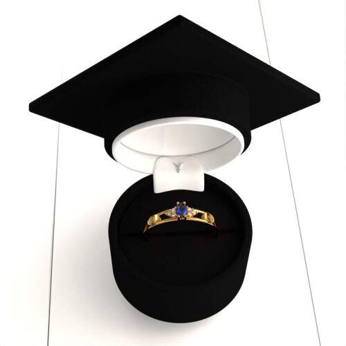 Anel de Formatura em Ouro 18k - Artes Plsticas - Navete