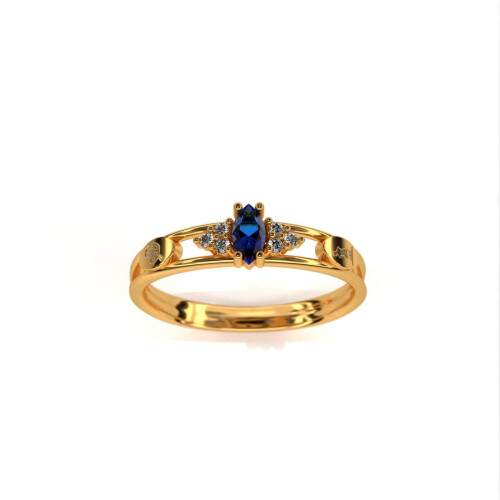 Anel de Formatura em Ouro 18k - Artes Plsticas - Navete