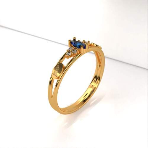 Anel de Formatura em Ouro 18k - Artes Plsticas - Navete