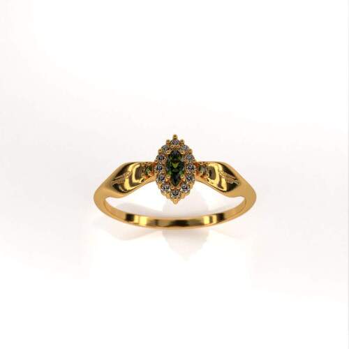 Anel de Formatura em Ouro 18k - Cabeleireira - Triunfo