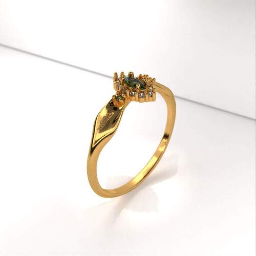 Anel de Formatura em Ouro 18k - Cabeleireira - Triunfo