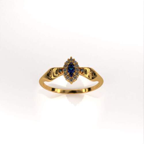 Anel de Formatura em Ouro 18k - Engenharia de Aquicultura - Triunfo