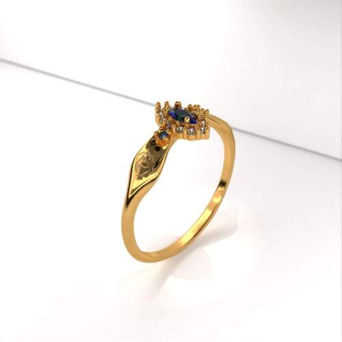 Anel de Formatura em Ouro 18k - Engenharia de Aquicultura - Triunfo