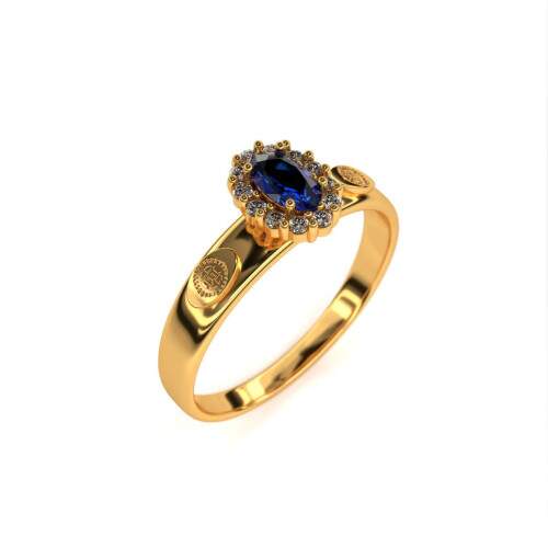 Anel de Formatura em Ouro 18k - Engenharia Mecnica - Bella