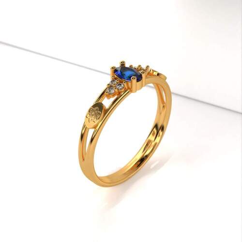 Anel de Formatura em Ouro 18k - Engenharia Qumica - Oval