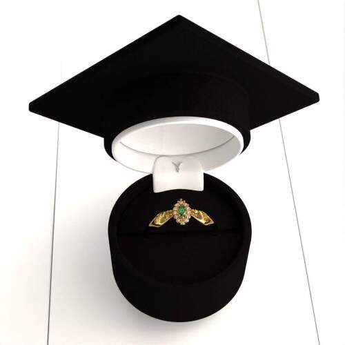Anel de Formatura em Ouro 18k - Educao Crist - Triunfo
