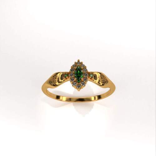 Anel de Formatura em Ouro 18k - Educao Crist - Triunfo