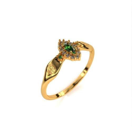 Anel de Formatura em Ouro 18k - Educao Crist - Triunfo