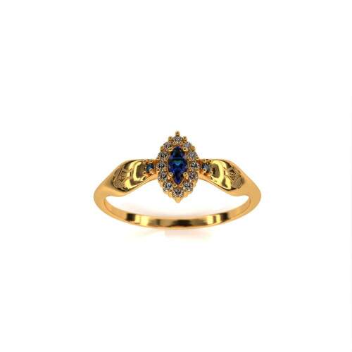 Anel de Formatura em Ouro 18k - Qumica Ambiental - Triunfo