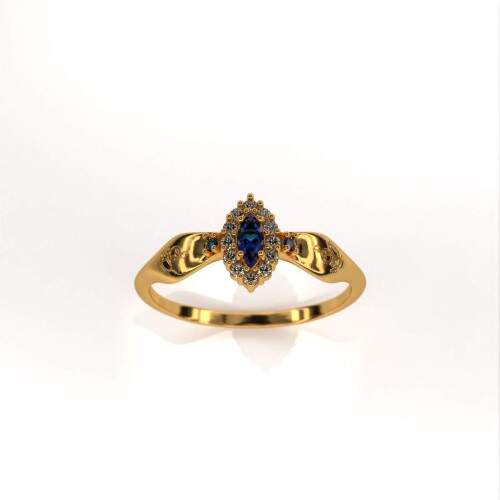 Anel de Formatura em Ouro 18k - Musicoterapia - Triunfo
